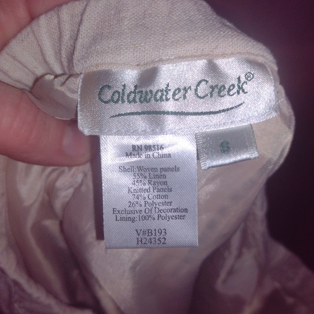 Women's Coldwater creek linen blend skirt size S - Picture 3 of 3
